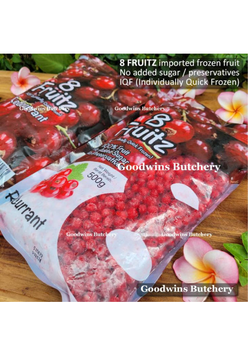 8Fruitz IQF frozen fruit REDCURRANT 8 Fruitz 500g